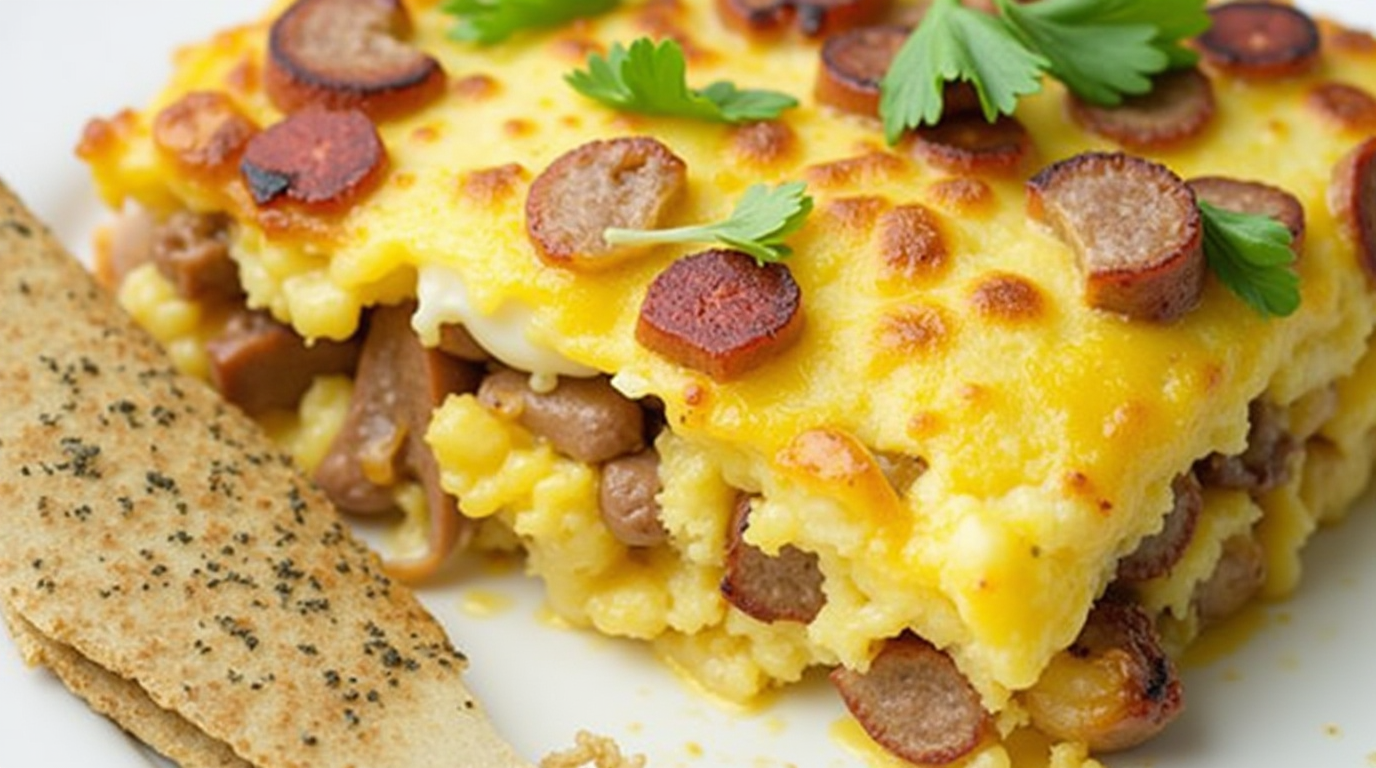 Sausage Egg Casserole with Hash Browns