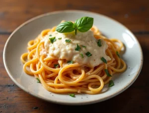 spaguetti white sauce