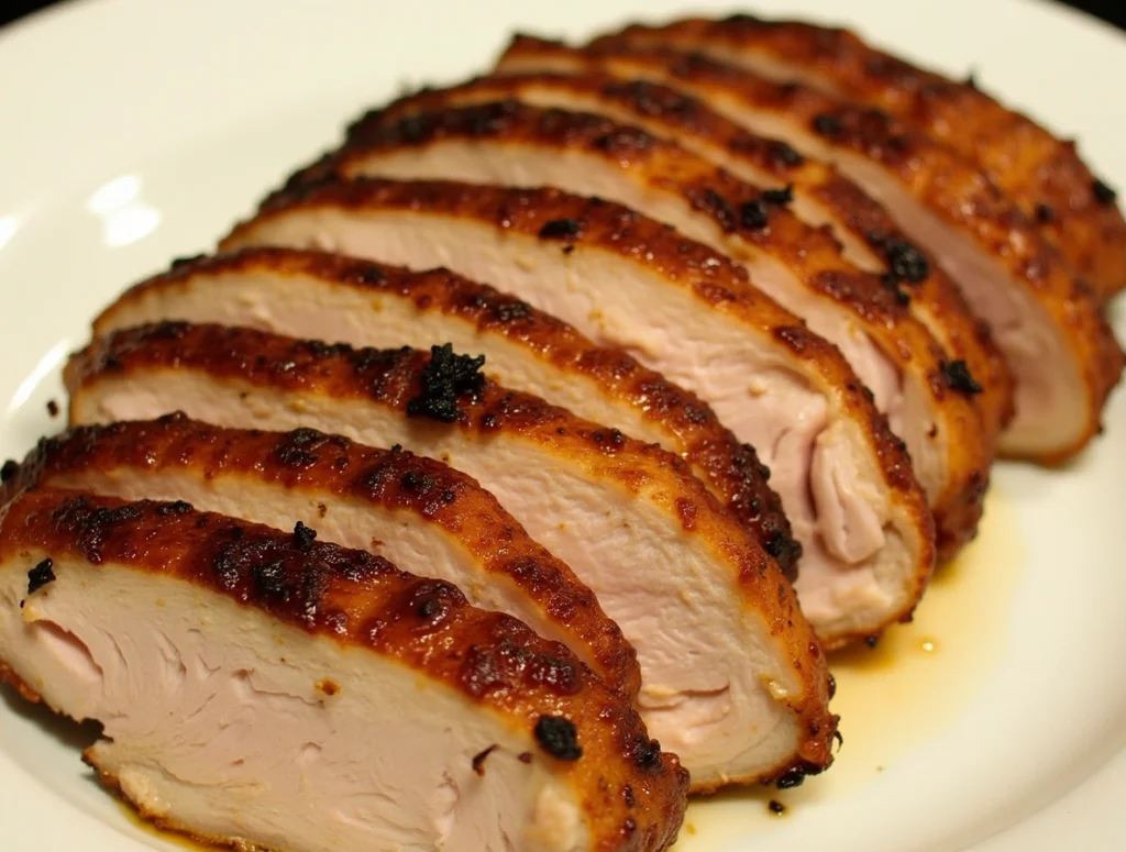 smoked chicken breast recipes with Safran sauce amazing test